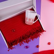 Набор подарочный NATIVE PASSION: плед, кружка, коробка, красный красный арт. 35020/08 Набор подарочный NATIVE PASSION: плед, кружка, коробка, красный красный арт. 35020/08