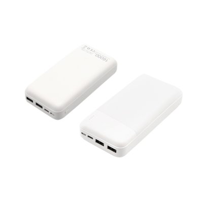 Внешний аккумулятор Vekta, 16000mAh, белый арт. 2023.01