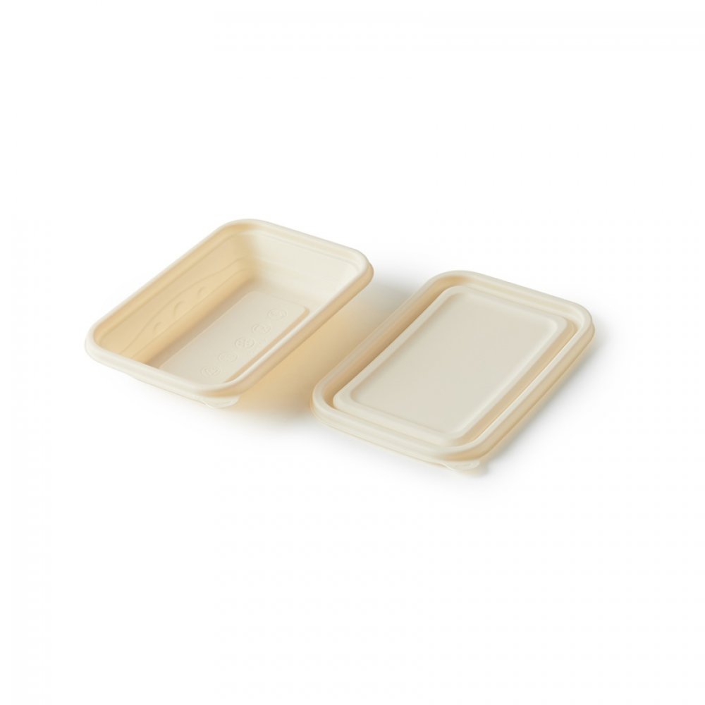 Контейнер с крышкой из кукурузного крахмала, 500 мл арт. A207/ Контейнер с крышкой из кукурузного крахмала, 500 мл арт. A207/