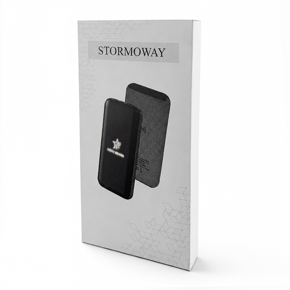 Внешний аккумулятор Stormoway, 10000 mAh с беспроводной зарядкой, черный арт. 2030.02 Внешний аккумулятор Stormoway, 10000 mAh с беспроводной зарядкой, черный арт. 2030.02
