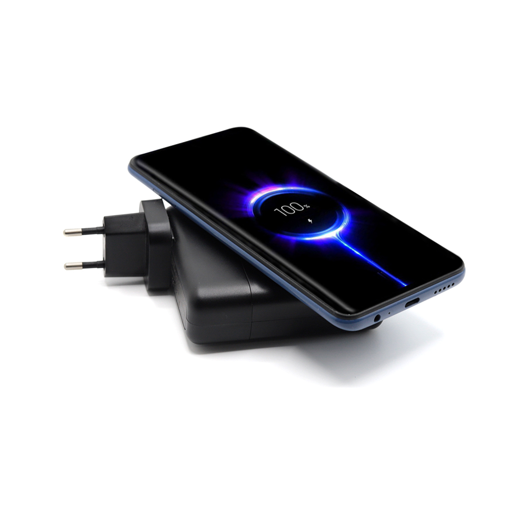 Внешний аккумулятор Gemini с беспроводной зарядкой и сетевым адаптером, 10000 mAh, черный арт. 2032.02 Внешний аккумулятор Gemini с беспроводной зарядкой и сетевым адаптером, 10000 mAh, черный арт. 2032.02