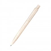 Ручка из биоразлагаемой пшеничной соломы Melanie, белая