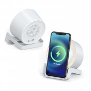Беспроводная Bluetooth колонка U-Tone c функцией беспроводной зарядки, белый арт. 11020.01