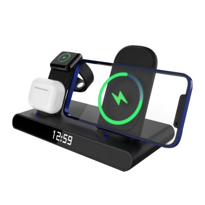 Часы электронные Abbatt мультифункциональные с беспроводной зарядкой, черный арт. 7021.02 Часы электронные Abbatt мультифункциональные с беспроводной зарядкой, черный арт. 7021.02