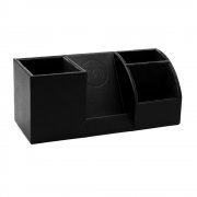 Настольный органайзер Boss c беспроводной зарядкой, черный  арт. 7025.02