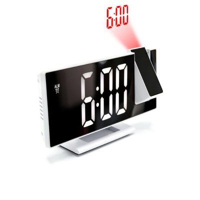 Часы-метеостанция Omix с проективным циферблатом, белые арт. 7022.01