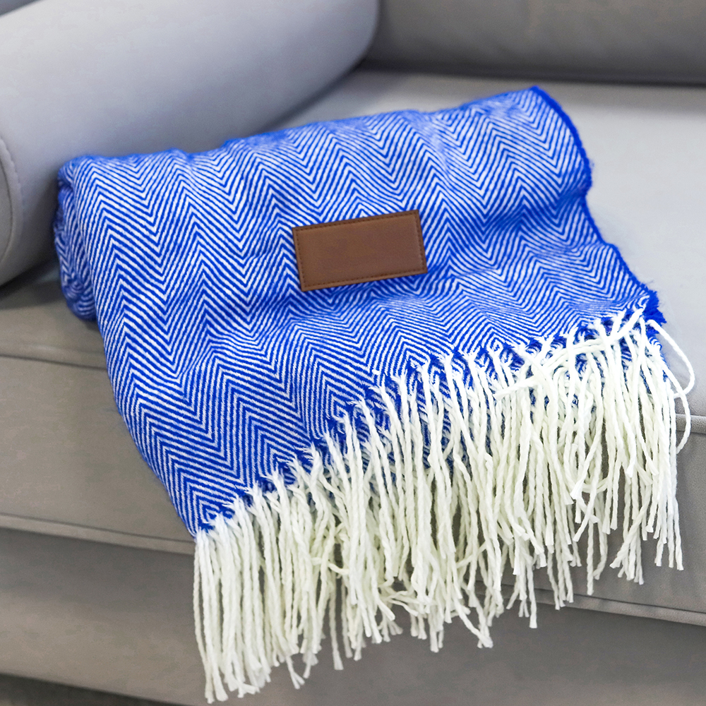 Плед акриловый Samum, синий арт. 16004.03 Плед акриловый Samum, синий арт. 16004.03