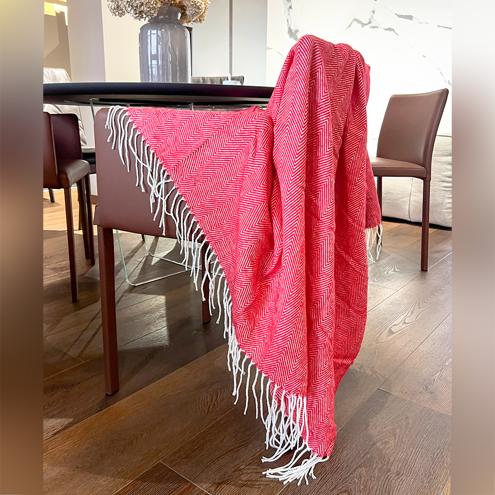 Плед акриловый Samum, красный арт. 16004.05 Плед акриловый Samum, красный арт. 16004.05