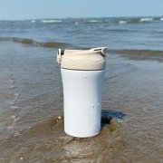 Термокружка с двойными стенками Molly, бежевая арт. 5031.01