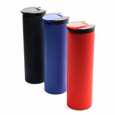 Термокружка с двойной металлической стенкой Rolly, софт-тач, синий арт. 5027.03 Термокружка с двойной металлической стенкой Rolly, софт-тач, синий арт. 5027.03