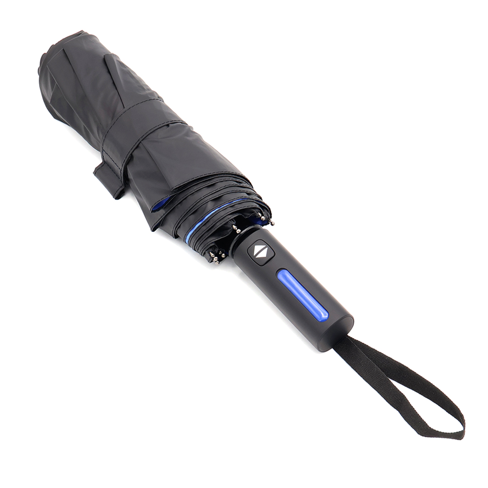 Автоматический противоштормовой складной зонт Sherp, синий арт. 8010.03 Автоматический противоштормовой складной зонт Sherp, синий арт. 8010.03