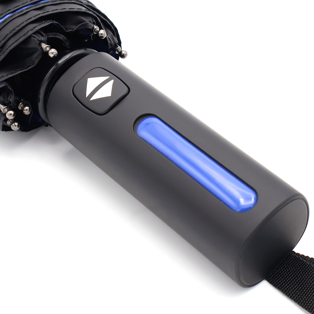 Автоматический противоштормовой складной зонт Sherp, синий арт. 8010.03 Автоматический противоштормовой складной зонт Sherp, синий арт. 8010.03