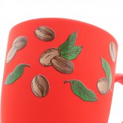 Кружка Elegante, софт-тач, 350мл, красная