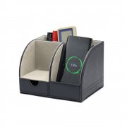 Настольный органайзер Forma c беспроводной зарядкой, черный арт. 7007.02