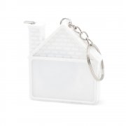 Брелок-рулетка "Home", 1 метр, белый