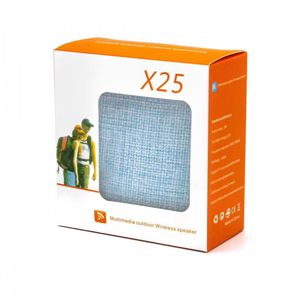 Беспроводная Bluetooth колонка X25 Outdoor (BLTS01), синяя арт. 11006.03 Беспроводная Bluetooth колонка X25 Outdoor (BLTS01), синяя арт. 11006.03
