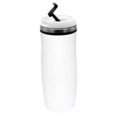 Термокружка Latte, бело-черный арт. 5003.02