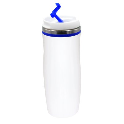 Термокружка Latte, бело-синий арт. 5003.03