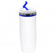 Термокружка Latte, бело-синий арт. 5003.03