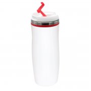 Термокружка Latte, бело-красный арт. 5003.05