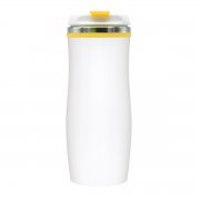 Термокружка Latte, бело-желтый арт. 5003.06