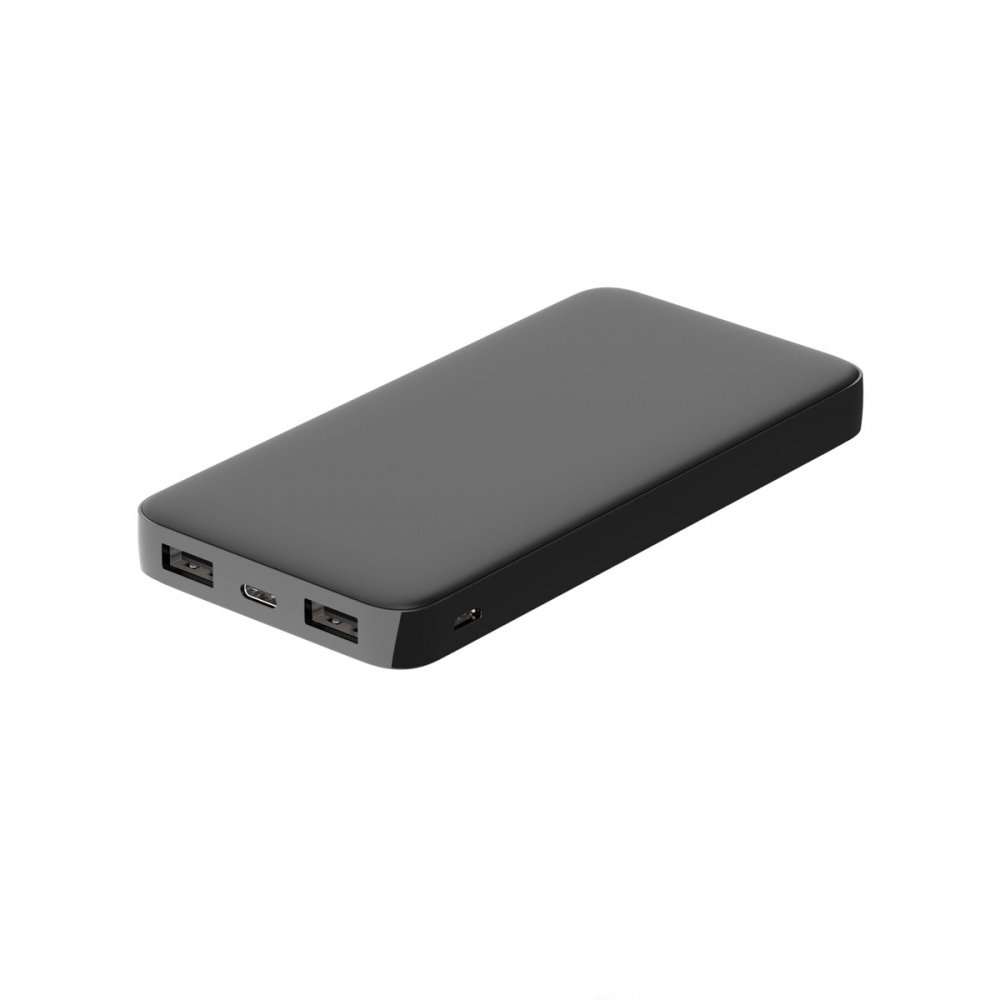 Внешний аккумулятор Polus, 10000 Mah, софт-тач покрытие, черный арт. 2018.02 Внешний аккумулятор Polus, 10000 Mah, софт-тач покрытие, черный арт. 2018.02