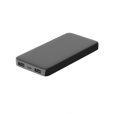 Внешний аккумулятор Polus, 10000 Mah, софт-тач покрытие, черный арт. 2018.02