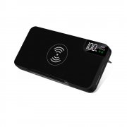 Внешний аккумулятор gPro QI, с беспроводной зарядкой 10.000 mAh, черный арт. 2011.02
