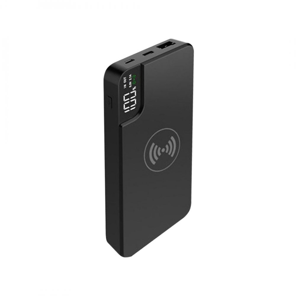 Внешний аккумулятор gPro QI, с беспроводной зарядкой 10.000 mAh, черный арт. 2011.02 Внешний аккумулятор gPro QI, с беспроводной зарядкой 10.000 mAh, черный арт. 2011.02
