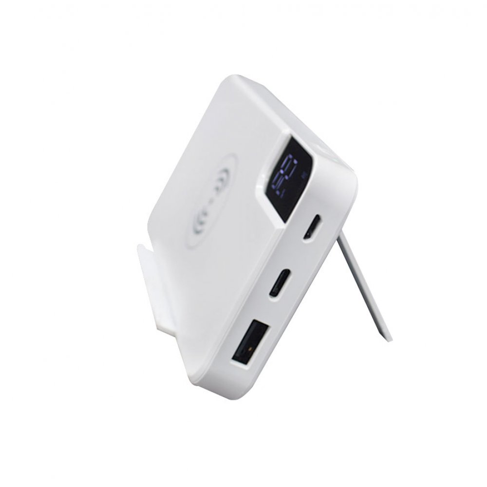 Внешний аккумулятор gPro QI, с беспроводной зарядкой 10.000 mAh, белый арт. 2011.01 Внешний аккумулятор gPro QI, с беспроводной зарядкой 10.000 mAh, белый арт. 2011.01