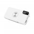 Внешний аккумулятор gPro QI, с беспроводной зарядкой 10.000 mAh, белый Внешний аккумулятор gPro QI, с беспроводной зарядкой 10.000 mAh, белый