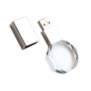 Флешка "Diamond" 16 Гб, белая подсветка