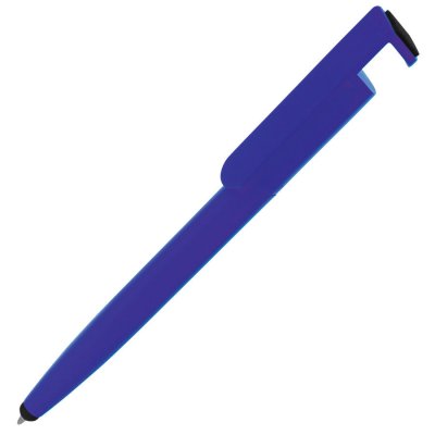 Ручка шариковая N3 со стилусом и подставкой для смартфона Синий