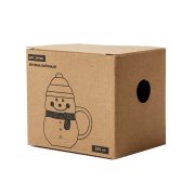 Кружка SNOWMAN с крышкой Белый