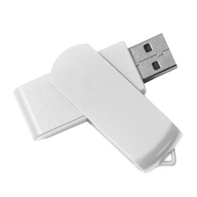 USB flash-карта SWING (8Гб), белый, 6,0х1,8х1,1 см, пластик Белый