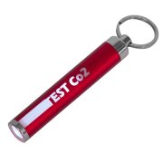 Брелок BIMOX с фонариком, красный, L=8,5см, пластик Красный