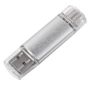 USB flash-карта ASSORTI OTG Type-C (16Гб) Серебро арт. 19338_16Gb/47