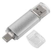 USB flash-карта ASSORTI OTG Type-C (16Гб) Серебро арт. 19338_16Gb/47