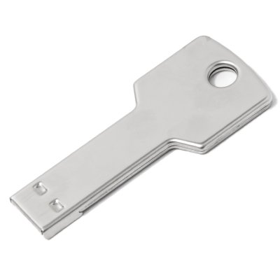 USB flash-карта KEY (16Гб), серебристая, 5,7х2,4х0,3 см, металл Серебро