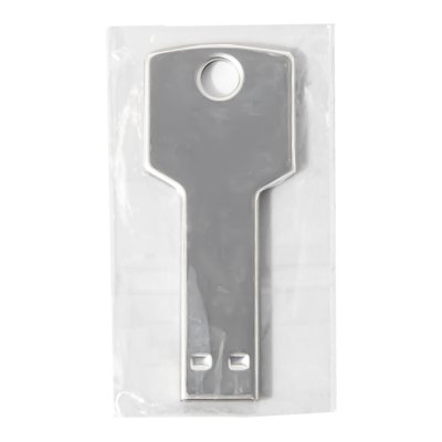 USB flash-карта KEY (8Гб), серебристая, 5,7х2,4х0,3 см, металл Серебро