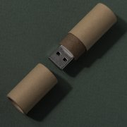 USB flash-карта TUBE (8Гб), натуральная, 6,0х1,7х1,7 см, картон натуральный арт. 19334_8Gb
