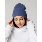 Шапка Real Rib, синяя (джинс) арт. 15547.44 Шапка Real Rib, синяя (джинс) арт. 15547.44