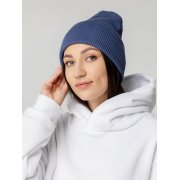 Шапка Real Rib, синяя (джинс) арт. 15547.44 Шапка Real Rib, синяя (джинс) арт. 15547.44