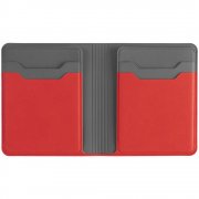 Картхолдер с отделением для купюр Dual, красный