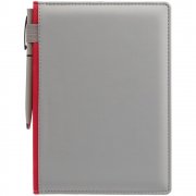 Ежедневник Spain Shall, недатированный, серый с красным арт. 16403.15 Ежедневник Spain Shall, недатированный, серый с красным арт. 16403.15