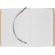 Ежедневник Spain Shall, недатированный, серый с желтым