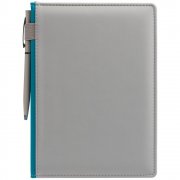 Ежедневник Spain Shall, недатированный, серый с бирюзовым арт. 16403.49 Ежедневник Spain Shall, недатированный, серый с бирюзовым арт. 16403.49