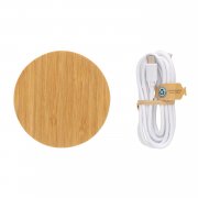 Док-станция Bamboo FSC® для беспроводной зарядки, 15 Вт
