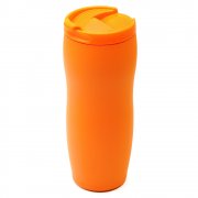 Термокружка с двойной стенкой Softex, оранжевая арт. 5040.07