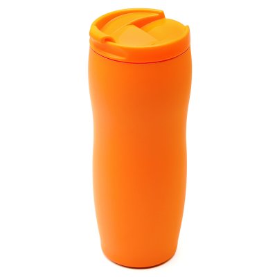 Термокружка с двойной стенкой Softex, оранжевая арт. 5040.07 Термокружка с двойной стенкой Softex, оранжевая арт. 5040.07